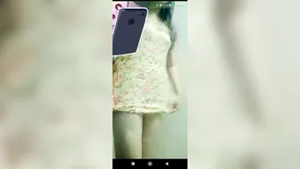 Perky Tits Girl Spreading Pussy Lips Wide Open