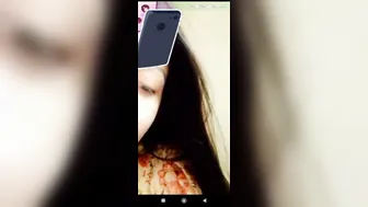 Perky Tits Girl Spreading Pussy Lips Wide Open