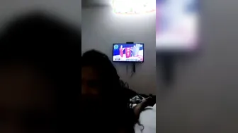 Curly Haired Gf Sucking Boyfriend Cock