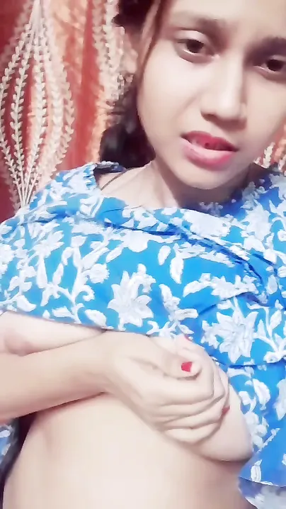 Newly Married Slut Showing Off Her Tits On Camera