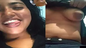 GF Showing Off Her Perfect Boobs On Video Chat