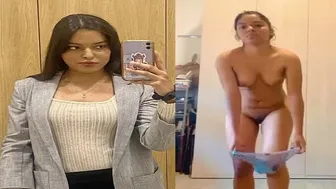 Slim Office Girl Nude Fingering Doggy Position