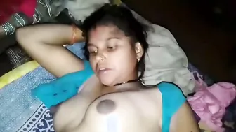 Village Wife Showing Wet Pussy After Flashing Her Tits