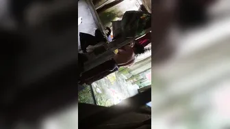 Son Filming Mom Bathing Naked In Backyard