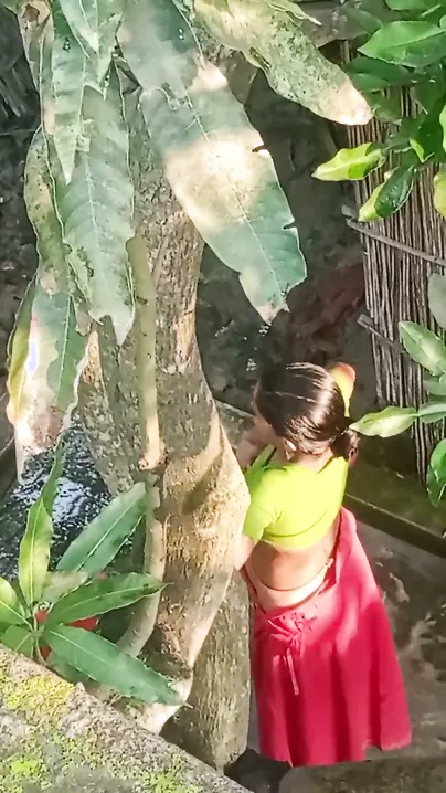Mom Removing Petticoat Showing Tits After Bathing