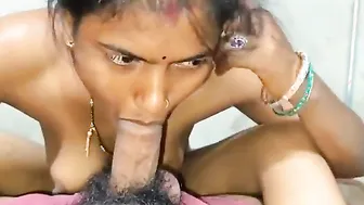 Village Wife Swallowing Cum After Sucking Dick Till End