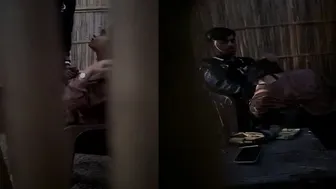 GF Sucking Dick Under Table At Busy Restaurant