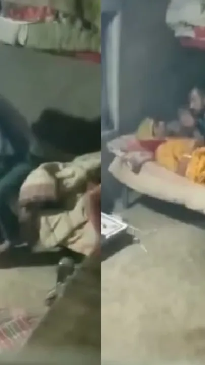 Cheating Wife Caught Fucking Her Lover By Angry Husband