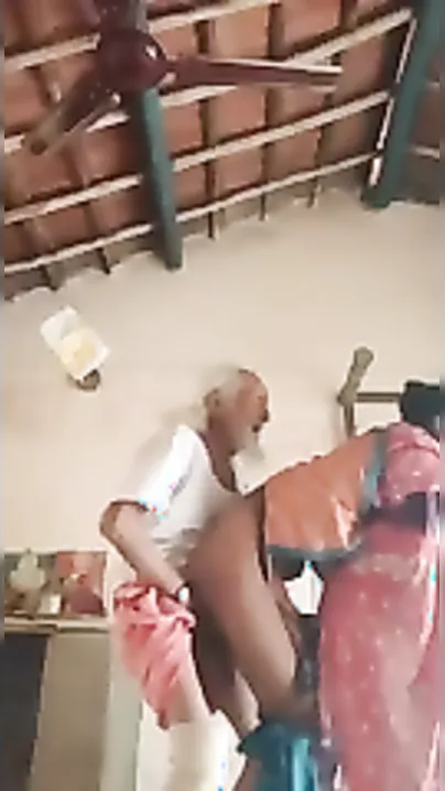 Older Indian Grandpa Caught Peeping On Young Couples