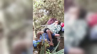 Indian Couples Having Wild Sex In Park At Dusk