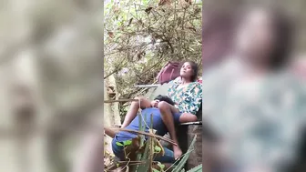 Indian Couples Having Wild Sex In Park At Dusk