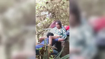 Indian Couples Having Wild Sex In Park At Dusk