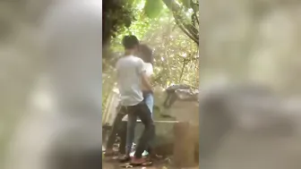 Desi Couple Making Out And Fucking In Park Bushes