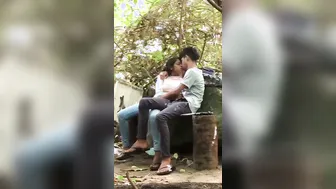 Desi Couple Making Out And Fucking In Park Bushes