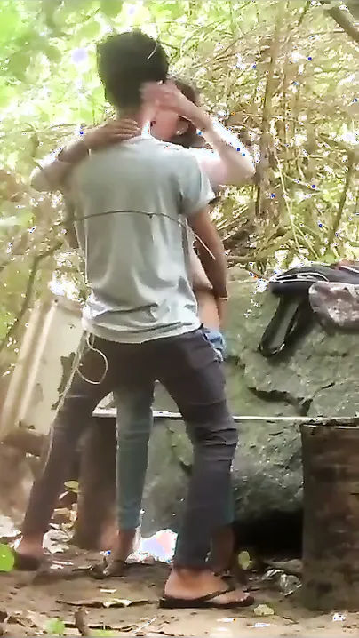 Indian Lovers Sneaking Outdoor Sex In Public Spot
