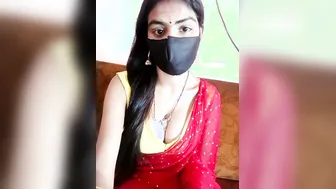 Big Boobed Bhabhi Riding Cock In Tight Red Sari