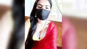 Big Boobed Bhabhi Riding Cock In Tight Red Sari