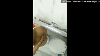 Spying On My Real Aunty Naked In Shower Touching Her Curves