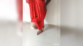Horny Aunty Flaunting Her Massive Natural Tits In Bedroom