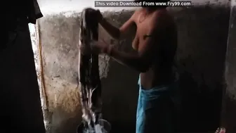 Catching My Hot Aunty Taking Shower Rubbing Her Thick Body