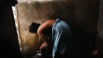 Catching My Hot Aunty Taking Shower Rubbing Her Thick Body