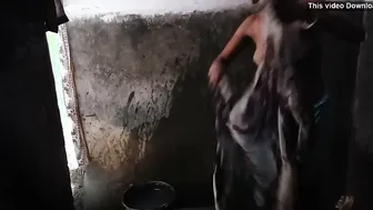 Catching My Hot Aunty Taking Shower Rubbing Her Thick Body