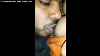 Lactating Aunty Letting Her Young Devar Suck Her Milky Tits