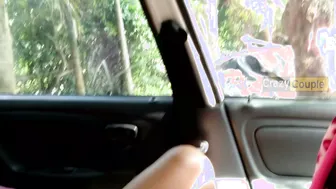Village Aunty Squirting Hard While Fucking Dildo In Moving Car