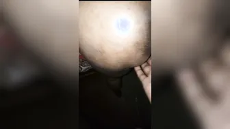 Married Aunty Bending Over Showing Off Her Sexy Thick Ass Cheeks