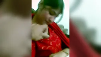 Husband's Friend Groping And Playing With Her Big Soft Boobs