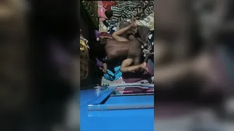 Wife In Blue Saree Riding Her Husbands Dick Like A Whore