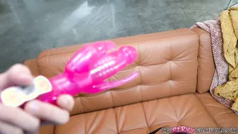 Finding My Naughty Stepaunt Using Her Vibrator At Home