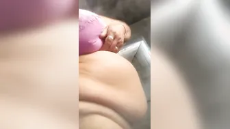 Mature Aunty Flashing Her Big Natural Tits On Camera