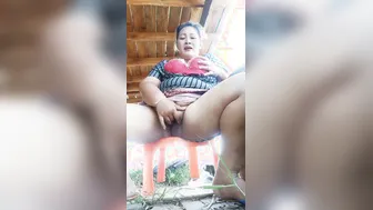 Nepali Milf Playing With Herself Outside In The Village