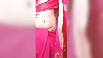 Horny Wife In Saree Fingering Her Pussy For Her Secret Lover