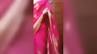 Horny Wife In Saree Fingering Her Pussy For Her Secret Lover