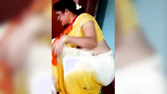 Nepali Milf Showing Off Her Soft Belly And Big Natural Tits