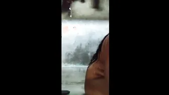Chubby Wife Soaping Up Her Thick Body In The Hot Shower