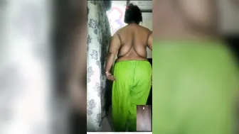 Naughty Aunty Flaunting Her Fat Ass And Shaking It Good