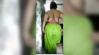 Naughty Aunty Flaunting Her Fat Ass And Shaking It Good