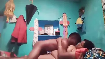 Horny Tamil Aunty Riding Young Guy's Cock Making Him Explode