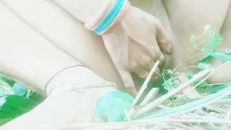 Desi Housewife Enjoying Outdoor Fingering Session Getting Wet