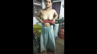 Horny Telugu Milf Stripping Her Clothes Teasing My Dick