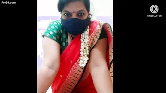 Marathi Babe Divya Looking Sexy As Fuck In Red Saree Tonight