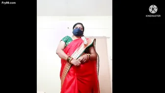 Marathi Babe Divya Looking Sexy As Fuck In Red Saree Tonight