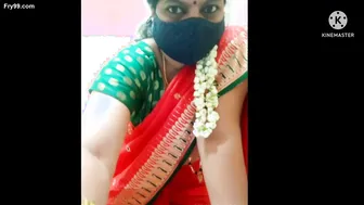 Marathi Babe Divya Looking Sexy As Fuck In Red Saree Tonight