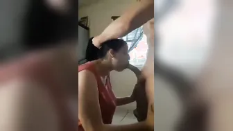 Punjabi Married Woman Giving Sloppy Wet Blowjob To Her Man