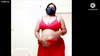Desi Married Woman Stripping Naked And Showing Everything