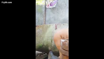 Bengali Village Aunty Showering Caught On Camera Naked