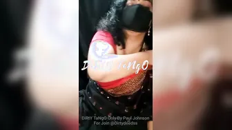 Telugu Aunty Doing Naughty Tango Show Stripping Everything Off
